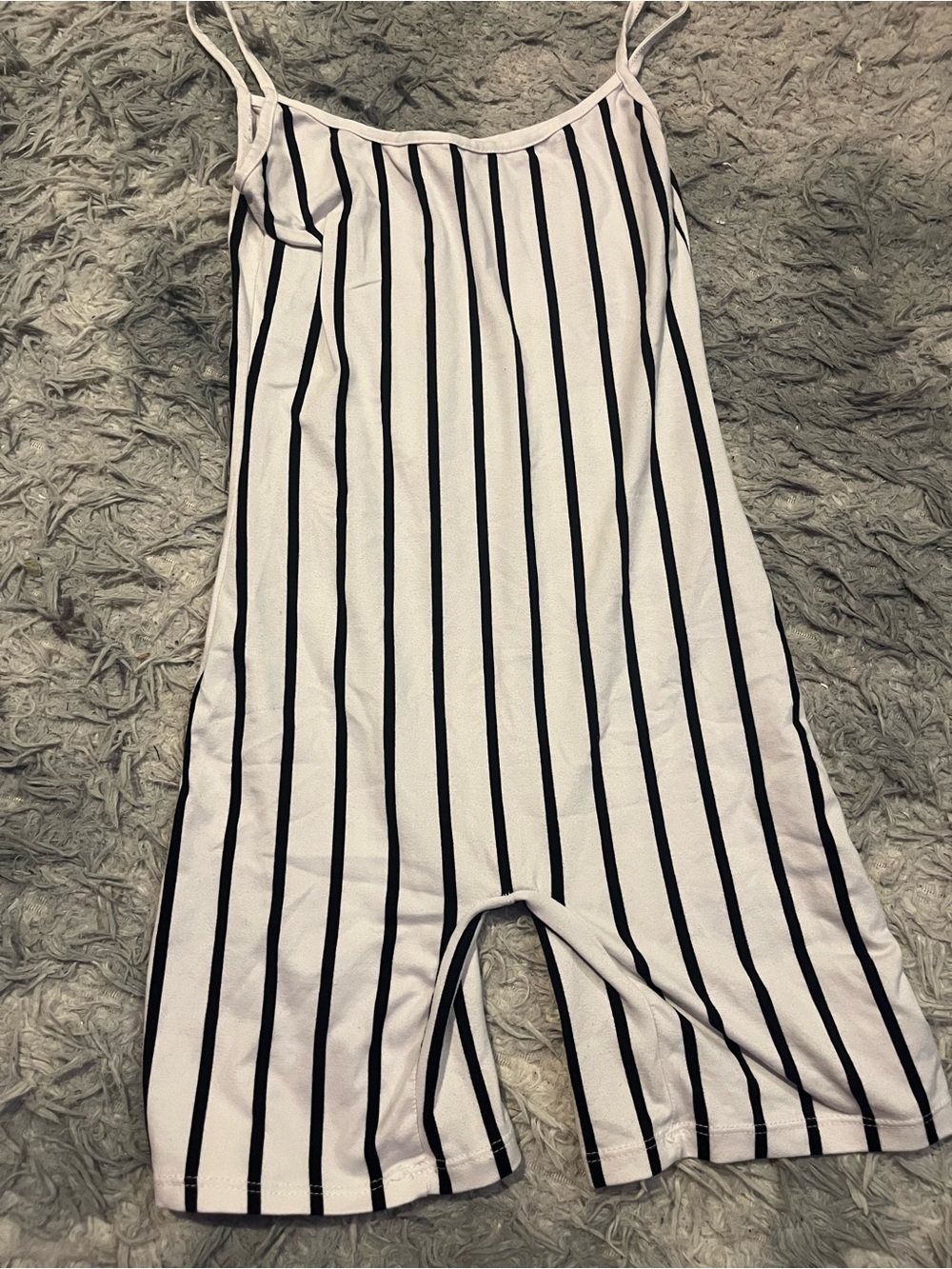 Women’s size small Black & White Stripe Romper